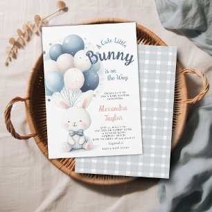 Little Bunny Bow Stropdas Ballonnen Navy Baby Jong Kaart