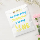 Little Bunny Boy 1st Birthday Bedankzakje (Gezegeld)