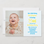 Little Bunny Boy 1st Birthday Kaart (Voorkant)