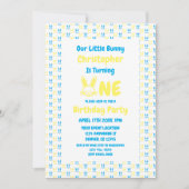 Little Bunny Boy 1st Birthday Kaart (Voorkant)