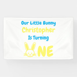 Little Bunny Boy 1st Birthday Spandoek