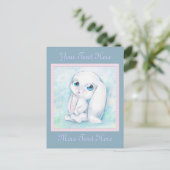 Little Bunny Briefkaart (Staand voorkant)