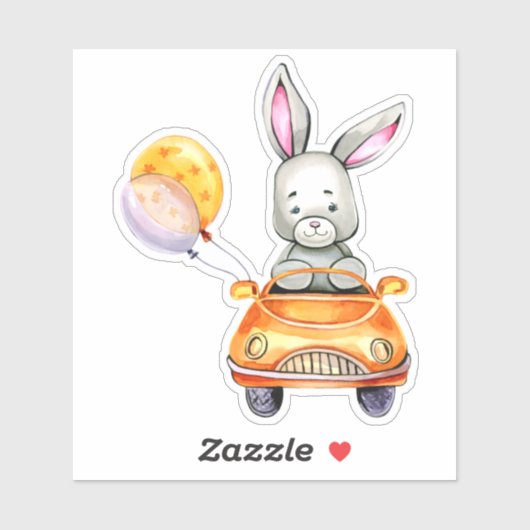 Little Bunny Cute Animal Sticker (Vel)