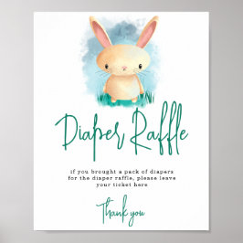 Little Bunny - Diaper Raffle game Poster