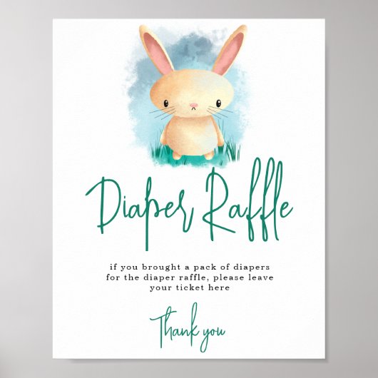 Little Bunny - Diaper Raffle game Poster (Voorkant)