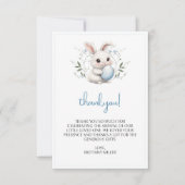 Little Bunny Easter Baby shower Bedankkaart (Voorkant)