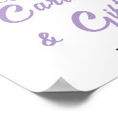 Little Bunny Easter Baby shower Kaarten & Geschenk Poster (Hoek)