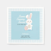 Little Bunny Easter Checkered Baby shower Servet (Voorkant)