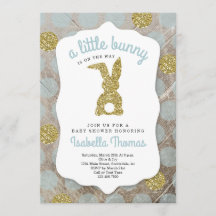 Little Bunny Easter Theme Baby shower for Boy