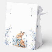 Little Bunny en Blue Wildflowers Baby shower Bedankdoosjes (Achterkant)