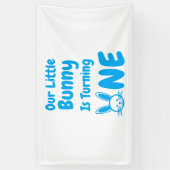 Little Bunny First Birthday Spandoek (Verticaal)
