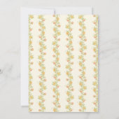 Little Bunny  Floral Boho Baby shower Kaart (Achterkant)