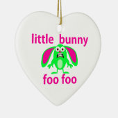 LITTLE BUNNY FOO FOO KERAMISCH ORNAMENT (Rechts)