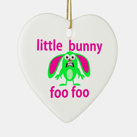 LITTLE BUNNY FOO FOO KERAMISCH ORNAMENT (Rechts)