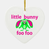 LITTLE BUNNY FOO FOO KERAMISCH ORNAMENT (Voorkant)