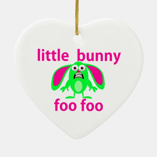 LITTLE BUNNY FOO FOO KERAMISCH ORNAMENT (Achterkant)