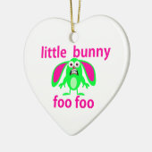LITTLE BUNNY FOO FOO KERAMISCH ORNAMENT (Links)