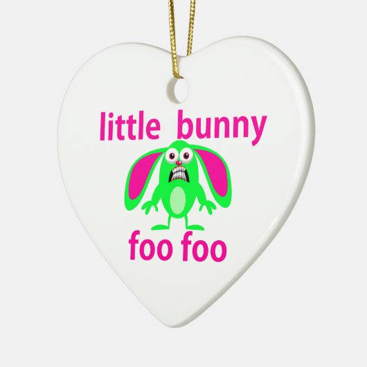 LITTLE BUNNY FOO FOO KERAMISCH ORNAMENT (Links)