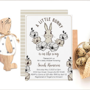 Little Bunny Gender Neutral Baby shower Kaart