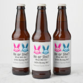 Little Bunny Gender onthulling Bier Etiket (Flessen)