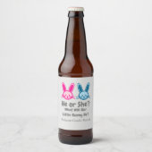Little Bunny Gender onthulling Bier Etiket (Voorkant)