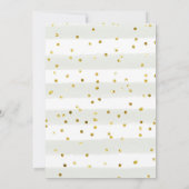 Little Bunny Gender onthulling party Invitation Kaart (Achterkant)