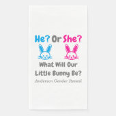 Little Bunny Gender onthulling Servet (Voorkant)