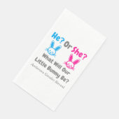 Little Bunny Gender onthulling Servet (Hoek)