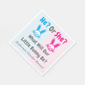 Little Bunny Gender onthulling Servet (Hoek)