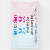 Little Bunny Gender onthulling Spandoek (Verticaal)