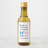 Little Bunny Gender onthulling Wijn Etiket (Voorkant)