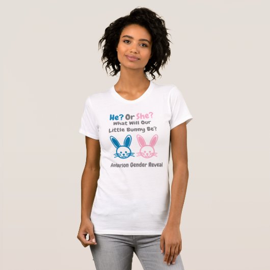 Little Bunny Gender onthult T-Shirt (Voorkant volledig)
