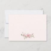 Little Bunny Girl Baby Shower Bedankkaart (Achterkant)