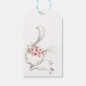 Little Bunny Happy Easter Gepersonaliseerde Aangep Cadeaulabel (Achterkant)