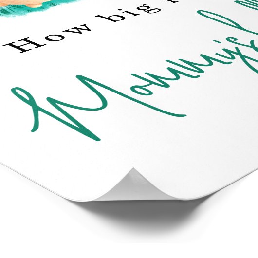 Little Bunny - Hoe groot is mama's buik? Poster (Hoek)