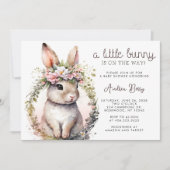 Little Bunny is onderweg Baby shower Kaart (Voorkant)