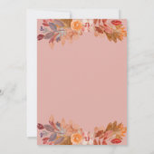 Little Bunny Meisje Woodland Baby shower Kaart (Achterkant)