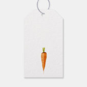 Little Bunny met wortelen - baby shower bedankt Cadeaulabel (Achterkant)