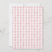 Little Bunny Pink Balloons Girl Baby shower Kaart (Achterkant)