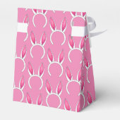 Little Bunny Pink Rabbit Ears New Baby Shower Bedankdoosjes (Achterkant)