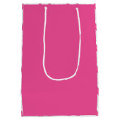 Little Bunny Pink Rabbit Ears New Baby Shower Medium Cadeauzakje (Achterkant)