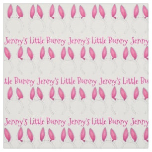 Little Bunny Rabbit Ears New Baby Shower Roze Stof