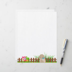Little Bunny Rabbit Stationery Paper Briefhoofd