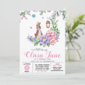 Little Bunny Spring Birthday Kaart (Staand voorkant)