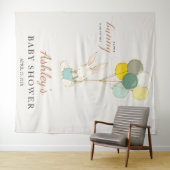 Little Bunny Welcome Baby shower Wandkleed (In Situ (horizontaal))