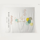 Little Bunny Welcome Baby shower Wandkleed (Voorkant (horizontaal))