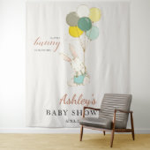 Little Bunny Welcome Baby shower Wandkleed (In situ)
