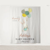 Little Bunny Welcome Baby shower Wandkleed (Voorkant)