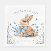 Little Bunny Wildflower Baby shower Boy Servet (Voorkant)