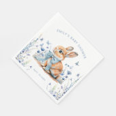 Little Bunny Wildflower Baby shower Boy Servet (Hoek)